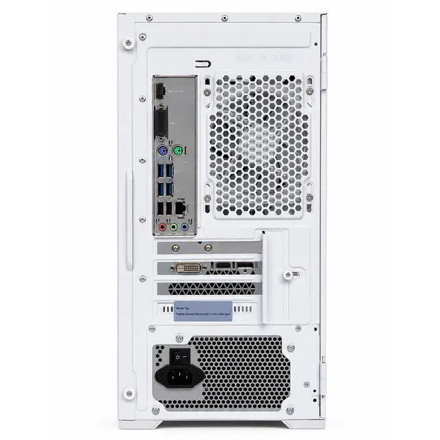 Alt view image 3 of 7 - Suevery Gaming PC Desktop, AMD Ryzen 7 4700LE 8-Core Processor, NVIDIA GeForce RTX 3050 6GB, 16GB DDR4 RAM, 512GB SSD, Wi-Fi, RGB Lighting, 400W PSU, White