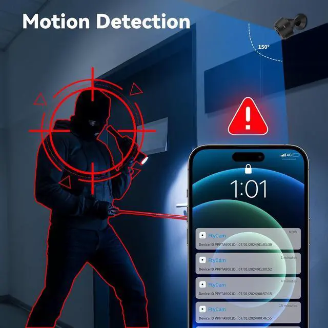 Alt view image 5 of 7 - Indoor monitoring camera, 1080P clear night vision, home security camera, WiFi wireless small camera, home security monitoring, black