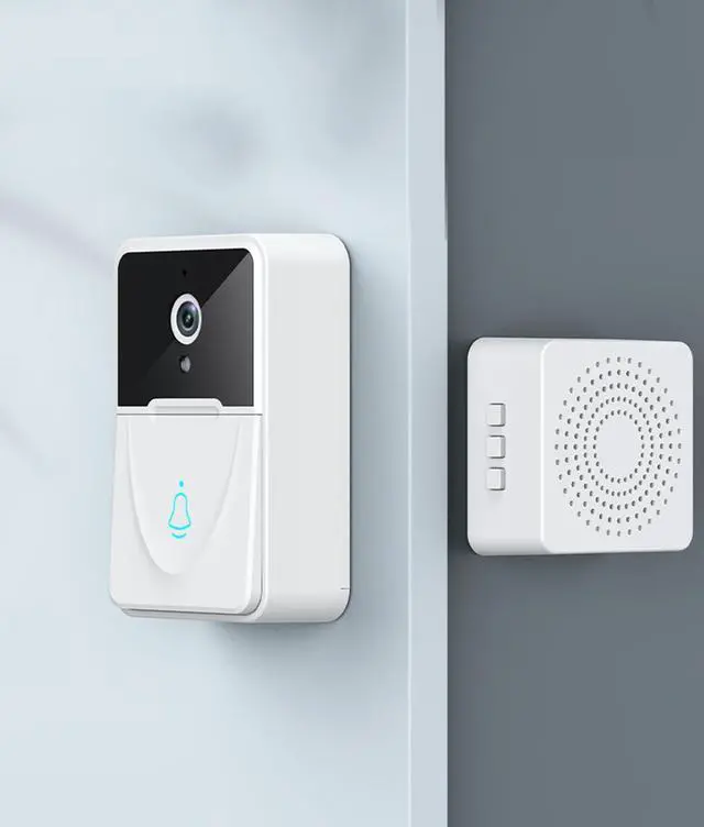 Alt view image 4 of 7 - Smart Video Doorbell with Chime Wireless Camera Doorbell 1080P HD, Human Motion Detection, 2.4G Wi-Fi, Night Vision, Free Cloud Storage, 2-Way Audio, for Ios & Android Phone