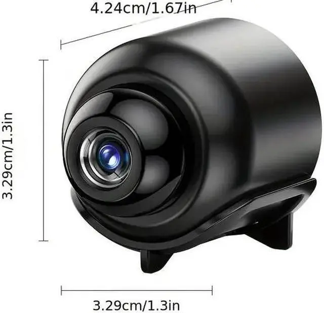 Alt view image 3 of 7 - Mini Wi-Fi Camera 1080P HD Night Vision Remote Monitoring 160° Wide Angle for Home(2Pcs)