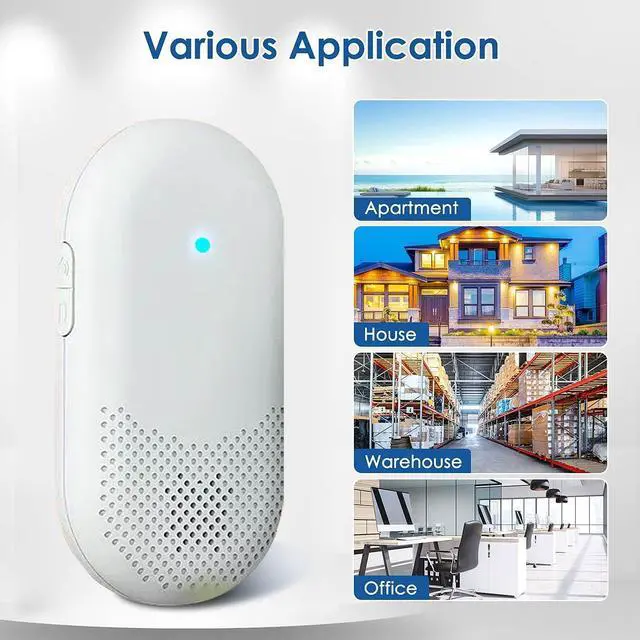 Alt view image 5 of 6 - 2 PCS Outdoor Wireless Doorbell for Home Operating at 1300 feet(2 Plug in Receiver + 2 Transmitters)