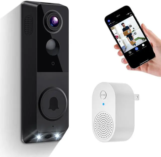 Main image of Security Video Doorbell (Wired) with Chime,2K Dual Camera ,Delivery Guard