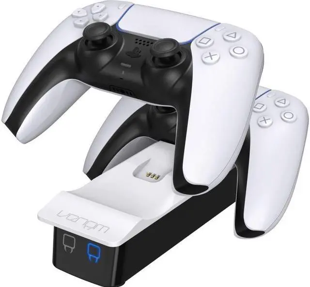 Alt view image 2 of 7 - Venom Gaming PlayStation 5 Twin Charging Dock - White (PS5) VS5001