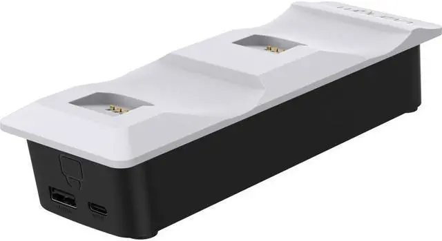 Alt view image 3 of 7 - Venom Gaming PlayStation 5 Twin Charging Dock - White (PS5) VS5001
