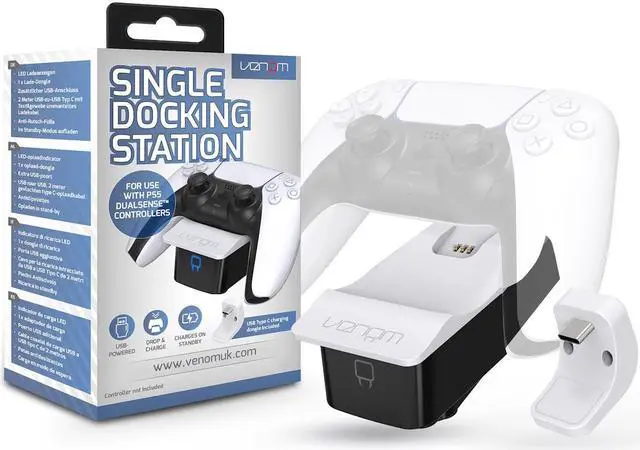 Alt view image 5 of 5 - Venom Gaming PlayStation 5 Controller Docking Station - White (PS5) VS5000