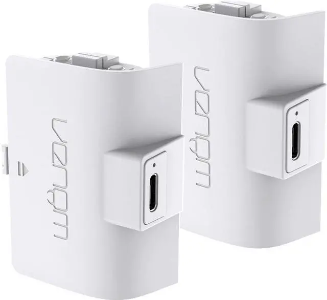 Main image of Venom Gaming High Capacity 1100mAh Rechargeable Battery Twin Pack - White (Xbox Series X & S / Xbox One) VS2874