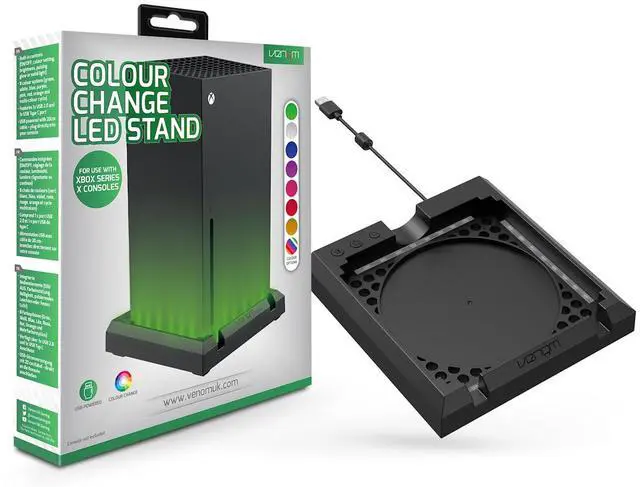 Alt view image 6 of 6 - Venom Gaming Multi-Colour LED Light-up Console Stand (Xbox Series X) VS2886