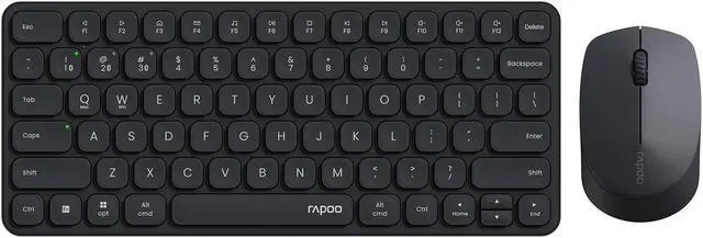 Main image of Rapoo 9010M Multi-Device Keyboard and Mouse Combo, 2.4GHz/Bluetooth 5.0/4.0 Wireless Keyboard & Mouse Set for Windows/Mac/Linux/Chrome, Support 4 Devices, Low-Profile Silent Click, Battery Powered