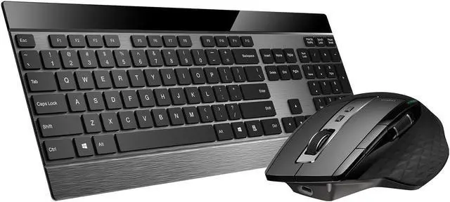 Main image of Rapoo 9900M Wireless Keyboard and Laser Mouse Combo, Multi-Device Keyboard and Mouse Set, Support 4 Devices, 0.16-Inch Ultra-Thin, Bluetooth + 2.4GHz Tri-Mode Wireless for Windows/Mac/Linux/Chrome
