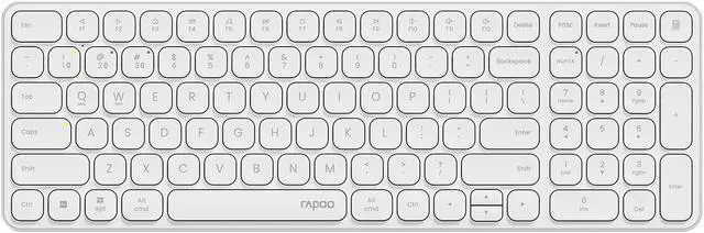 Main image of Rapoo E9310M Wireless Keyboard for Mac/iPad/PC, Multi-Device Bluetooth Keyboard with Number Pad, Low-Profile, Quiet Typing, 99-Key, Battery Powered, Support 4 Devices for Windows, Linux, Chrome, Mac