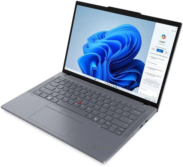 Alt view image 2 of 4 - Lenovo ThinkPad T14 Gen 5 14" Copilot+ PC Business Laptop - AMD Ryzen 5 PRO 8540U - 32GB DDR5 - 256GB SSD - Windows 11 Pro - Grey