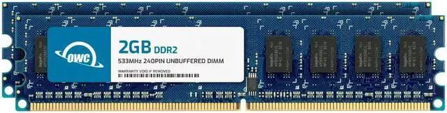 Main image of OWC 4GB (2x2GB) DDR2 533 PC2-4200 CL4 2Rx8 240-pin 1.8V Non-ECC UDIMM Memory RAM Module Upgrade Kit for Select Desktops