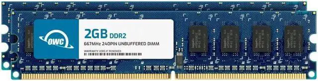 Main image of OWC 4GB (2x2GB) DDR2 667 PC2-5300 CL5 2Rx8 240-pin 1.8V Non-ECC UDIMM Memory RAM Module Upgrade Kit for Select Desktops