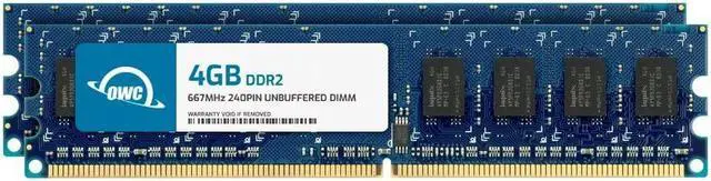Main image of OWC 8GB (2x4GB) DDR2 667 PC2-5300 CL5 2Rx8 240-pin 1.8V Non-ECC UDIMM Memory RAM Module Upgrade Kit for Select Desktops