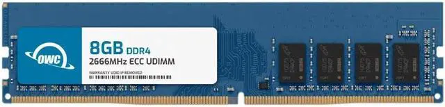 Main image of OWC 8GB Replacement for Synology D4EU02-8G - DDR4 2666 PC4-21300 CL19 1Rx8 288-pin 1.2V ECC Unbuffered DIMM Memory RAM Module Upgrade
