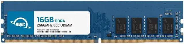 Main image of OWC 16GB Replacement for QNAP RAM-16GDR4ECT0-UD-2666 RAM-16GDR4ECP0-UD-2666 16GB DDR4 2666 PC4-21300 CL19 2Rx8 288-pin 1.2V ECC Unbuffered UDIMM Memory RAM Module Upgrade