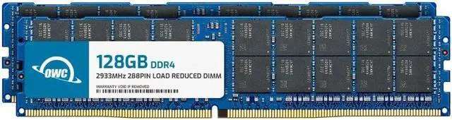 Main image of OWC 256GB (2x128GB) DDR4 2933 PC4-23400 CL21 4Rx4 288-pin 1.2V ECC Load Reduced LRDIMM Memory RAM Module Upgrade Kit Compatible with Supermicro Motherboard X11SPA-TF