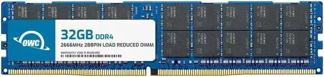 Main image of OWC 32GB DDR4 2666MHz PC4-21300 CL19 4RX4 ECC Load Reduced LRDIMM 1.2V 288-pin Memory RAM Upgrade for Server