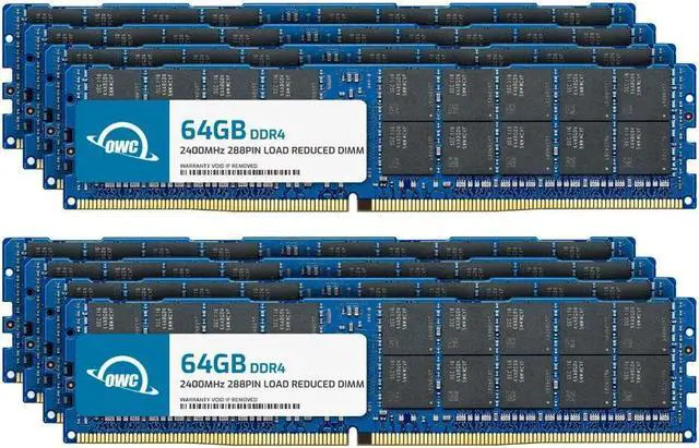 Main image of OWC 512GB (8x64GB) DDR4 2400 PC4-19200 CL17 4Rx4 288-pin 1.2V ECC Load Reduced LRDIMM Memory RAM Module Upgrade Kit Compatible with Cisco UCS C240 M4