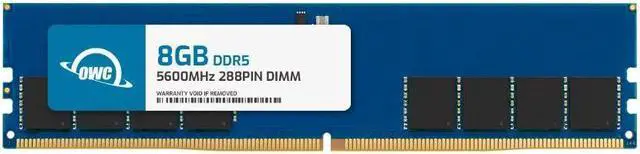 Main image of OWC 8GB DDR5 5600 PC5-44800 CL46 1Rx8 288-pin 1.1V Non-ECC UDIMM Memory RAM Module Upgrade Compatible with Lenovo Legion T5 26IRB8 T7 34IRZ8