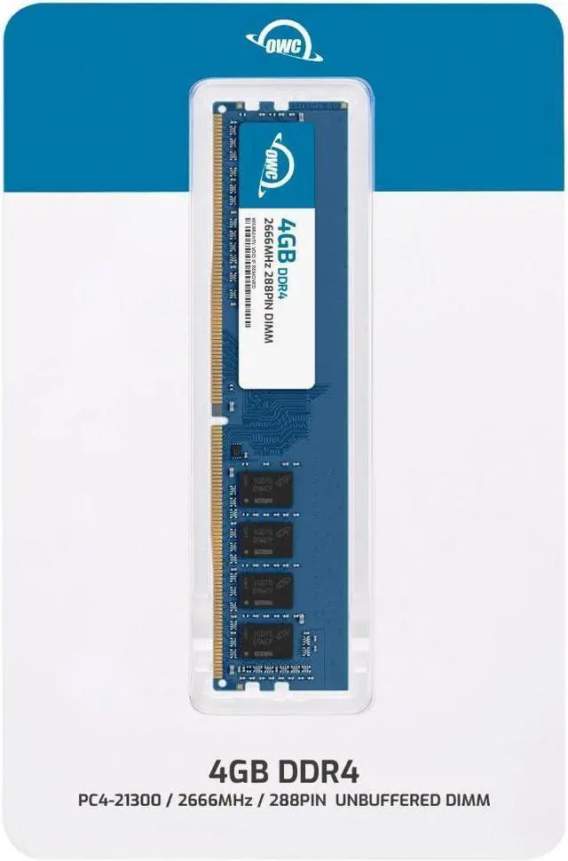 Alt view image 2 of 7 - OWC 4GB DDR4 2666MHz PC4-21300 CL19 1.2V 288-Pin Non-ECC UDIMM Memory RAM Compatible with Dell Optiplex 7070 Sff 7070 Tower