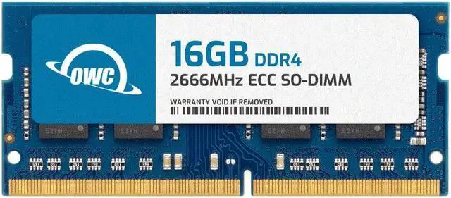 OWC 16GB DDR4 2666 PC4-21300 CL19 2Rx8 260-pin 1.2V ECC