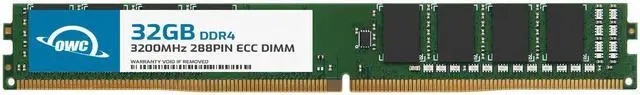 Main image of OWC 32GB DDR4 3200 PC4-25600 CL22 2Rx8 VLP 288-pin 1.2V ECC Unbuffered DIMM Memory RAM Module Upgrade for Select Workstations, Servers, and NAS Systems
