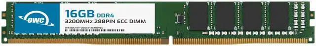 Main image of OWC 16GB DDR4 3200 PC4-25600 CL22 2Rx8 VLP 288-pin 1.2V ECC Unbuffered DIMM Memory RAM Module Upgrade for Select Workstations, Servers, and NAS Systems
