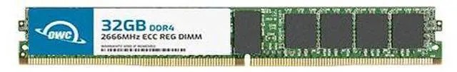 Main image of OWC 32GB DDR4 2666 PC4-21300 CL19 2Rx4 VLP 288-pin 1.2V ECC Registered DIMM Memory RAM Module Upgrade for Select Workstations, Servers, and NAS Systems