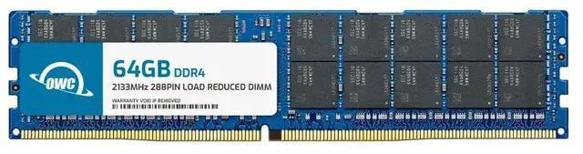 Main image of OWC 64GB DDR4 2133 PC4-17000 CL15 4Rx4 288-pin 1.2V ECC Load Reduced DIMM Memory RAM Module Upgrade Compatible with Fujitsu PRIMERGY BX2560 M1 BX2580 M1 CX2550 M1 CX2570 M1 RX2530 M1