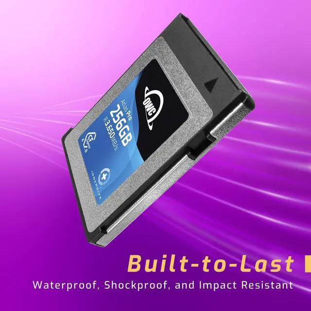 Alt view image 3 of 6 - OWC 256GB Atlas Pro High-Performance CFexpress 4.0 Type B Memory Card, Professional Grade, up to 3000MB/s Write,3650MB/s Read, Capture up to 6K high bitrate Video