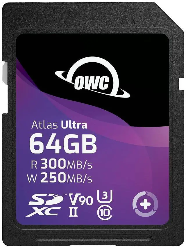Main image of OWC Atlas Ultra 64GB SDXC UHS-II V90 Media Card