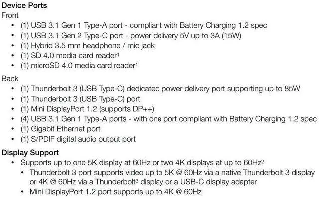 Alt view image 4 of 6 - OWC 14-Port Thunderbolt Dock, 85W charging, (2) Thunderbolt 40 Gb/s (USB-C), (5) USB 3.2 Type-A, USB 3.2 (10Gb/s) Type-C, Mini DisplayPort, GbE, Audio, Single 5K or Dual 4K Displays, cable, For Mac/PC