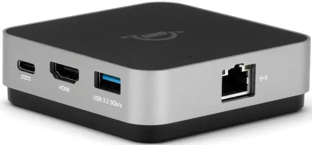 Alt view image 3 of 7 - OWC USB-C Travel Dock E, 6 Port, Bus-Powered, USB Type-C 100W Pass Through, one 4K Display, (2) USB 3.2 Type-A, HDMI, SD Card, Gigabit Ethernet, Compatible with Thunderbolt Devices