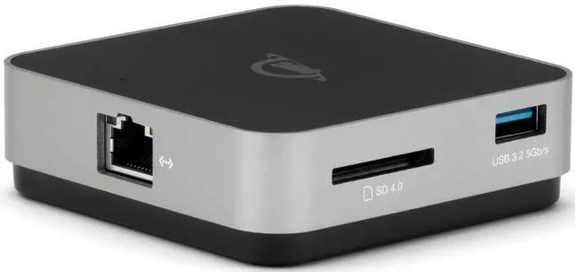 Alt view image 4 of 7 - OWC USB-C Travel Dock E, 6 Port, Bus-Powered, USB Type-C 100W Pass Through, one 4K Display, (2) USB 3.2 Type-A, HDMI, SD Card, Gigabit Ethernet, Compatible with Thunderbolt Devices