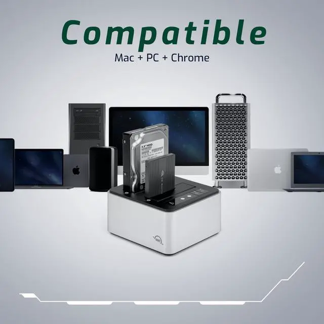 Alt view image 13 of 14 - OWC Drive Dock USB-C Dual Drive Bay Solution, USB 3.1 Gen 2, for Mac and PC, (OWCTCDRVDCK)
