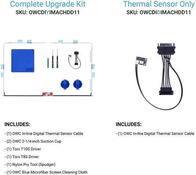 Alt view image 9 of 11 - owc inline digital thermal sensor hdd upgrade cable for imac 2011