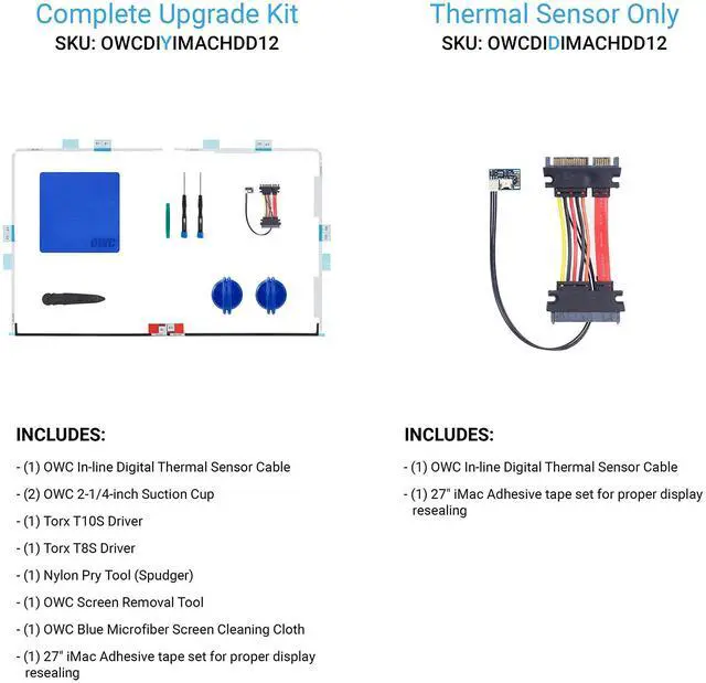 Alt view image 6 of 6 - OWC in-Line Digital Thermal Sensor HDD Upgrade Cable and Install Tools for iMac 2012, (OWCDIYIMACHDD12)