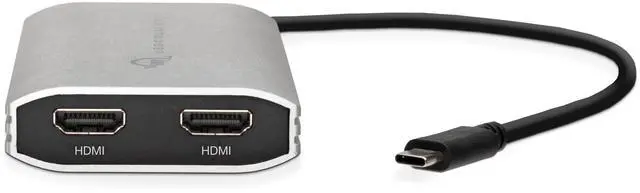 Alt view image 2 of 7 - OWC USB-C to Dual HDMI 4K Display Adapter with DISPLAYLINK for Apple M1 Mac or Any Mac or PC with USB-C or Thunderbolt