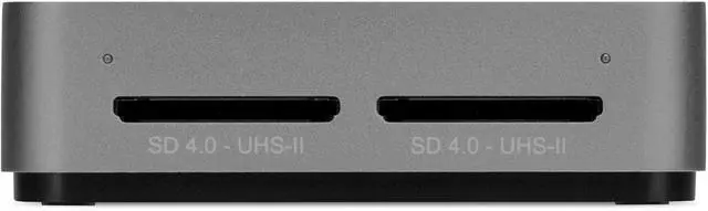 Alt view image 2 of 7 - OWC Atlas Dual SD-Slot SDXC UHS-II Card Reader - Bus Powered by USB-C - Compatible with Mac/Windows/iPad/Chrome OS  OWCTCDSDRDR
