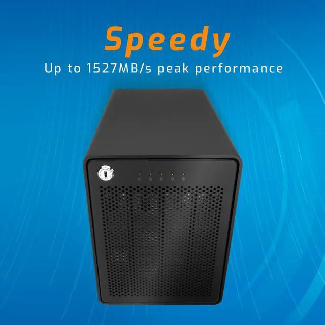 Alt view image 3 of 7 - OWC 32TB ThunderBay RAID 5 Four-Drive HDD External Storage Solution With Dual Thunderbolt 3 Ports. Featuring SoftRAID. RAID-5 Pre-Configured. Thunderbolt 3 Cable Included. Model OWCTB3SRT32.0S