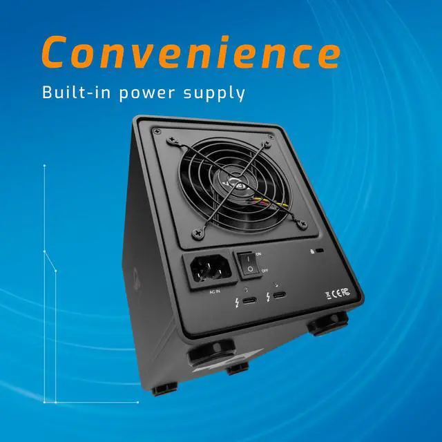 Alt view image 5 of 7 - OWC 32TB ThunderBay RAID 5 Four-Drive HDD External Storage Solution With Dual Thunderbolt 3 Ports. Featuring SoftRAID. RAID-5 Pre-Configured. Thunderbolt 3 Cable Included. Model OWCTB3SRT32.0S
