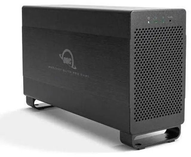 Alt view image 7 of 10 - OWC 24.0TB Mercury Elite Pro Dual USB 3.1 Gen 1 and Thunderbolt 20Gb/s RAID Storage Solution. 7200RPM W/512MB cache. Supports RAID 0, 1, span and Independent Drives. All Cables Included.