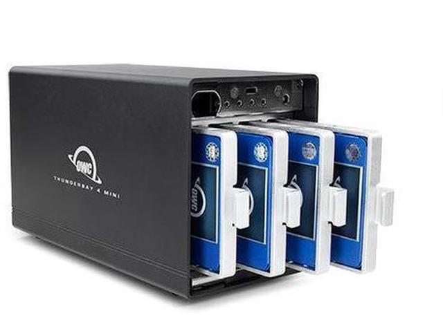 Alt view image 3 of 5 - OWC Thunderbay 4 mini, 16TB, RAID, Four-Drive HDD, External Thunderbolt 2 Storage Solution