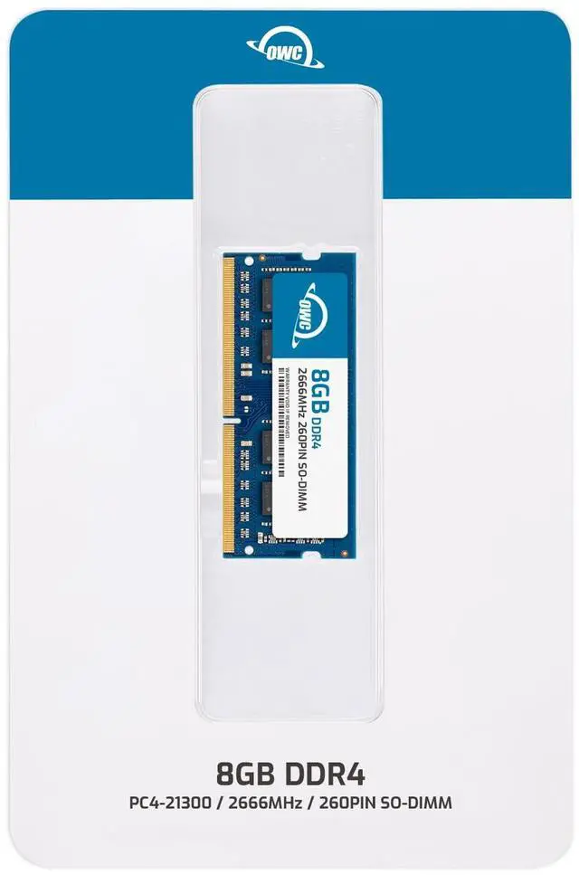 Alt view image 5 of 10 - OWC 8.0GB DDR4 PC4-21300 2666MHz SO-DIMM 260 Pin Memory Upgrade For 2019 iMac and 2018 Mac Mini Models and PCs Which Utilize PC4-21300 SO-DIMM. Model OWC2666DDR4S08G