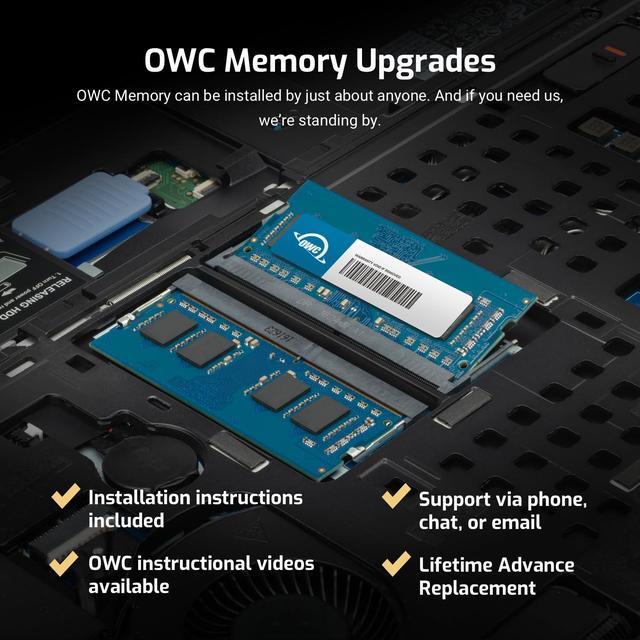 Alt view image 7 of 9 - owc pc6400 ddr2 800mhz so-dimm 200 pin ram 4.0gb (1 x 4.0gb)