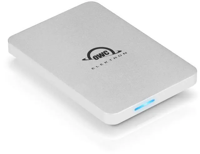 Alt view image 2 of 7 - OWC 480GB Envoy Pro Elektron USB 3.2 (10Gb/s) Bus-Powered Portable NVMe SSD  Compatible with Thunderbolt and USB Macs  PCs  and Devices Like iPad Pro/Chromebook  Includes USB-C Cable w/Type-A Adapter