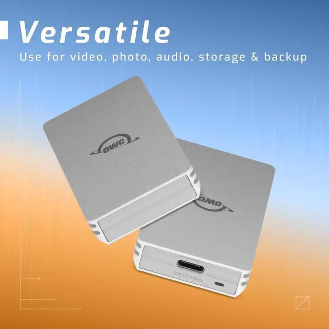 Alt view image 5 of 7 - OWC 1TB Envoy Single Ultra Portable Aluminum Bus Powered 10G/s USB-C Thunderbolt Compatible External NVMe SSD Drive