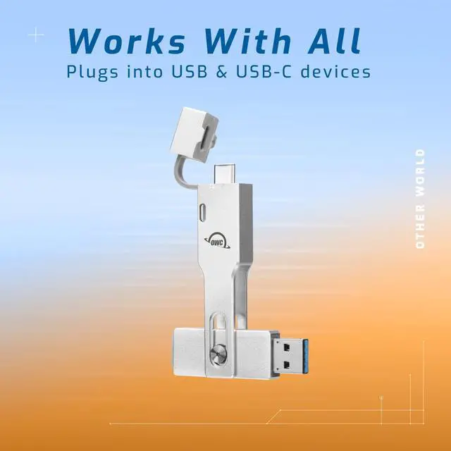 Alt view image 6 of 11 - OWC 500GB ENVOY PRO MINI USB-C + USB-A 10GB/S PORTABLE SSD