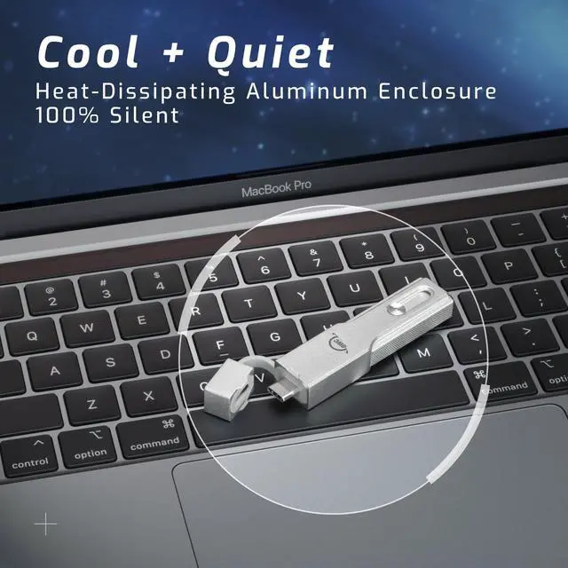 Alt view image 10 of 11 - OWC 500GB ENVOY PRO MINI USB-C + USB-A 10GB/S PORTABLE SSD